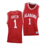 Men's Alabama Crimson Tide #1 JaMychal Green Red Throwback NCAA College Basketball Jersey 2403JEYO8